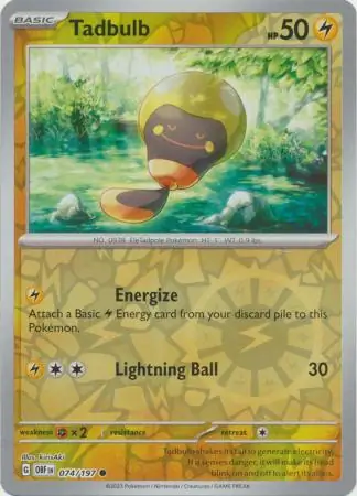 074/197 Tadbulb OBF Common Reverse Holo
