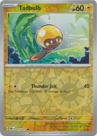 075/197 Tadbulb OBF Common Reverse Holo
