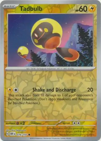 076/197 Tadbulb OBF Common Reverse Holo