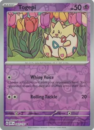 083/197 Togepi OBF Common Reverse Holo