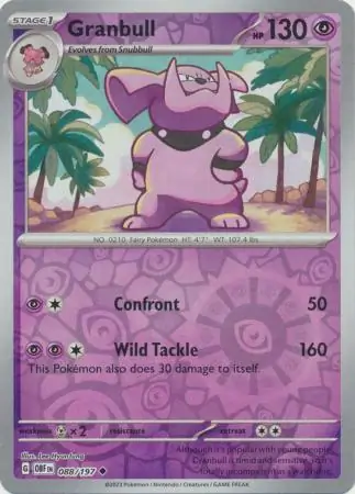 088/197 Granbull OBF Uncommon Reverse Holo