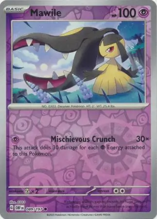 089/197 Mawile OBF Common Reverse Holo