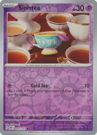 097/197 Sinistea OBF Common Reverse Holo