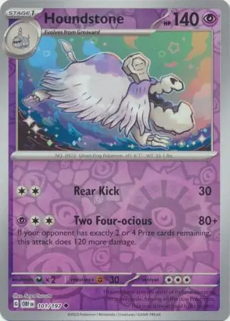 101/197 Houndstone OBF Uncommon Reverse Holo