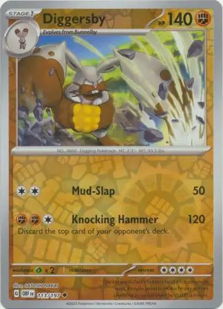 113/197 Diggersby OBF Uncommon Reverse Holo
