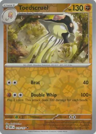 119/197 Toedscruel OBF Uncommon Reverse Holo