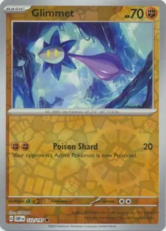 122/197 Glimmet OBF Common Reverse Holo