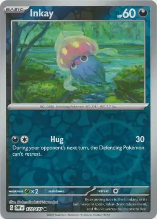137/197 Inkay OBF Common Reverse Holo