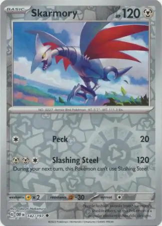 142/197 Skarmory OBF Uncommon Reverse Holo