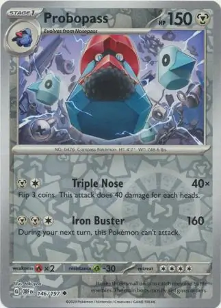 146/197 Probopass OBF Uncommon Reverse Holo