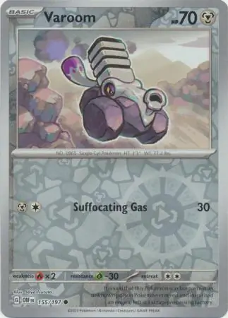 Varoom Obsidian Flames 155/197 Common Reverse Holo