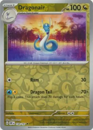 158/197 Dragonair OBF Uncommon Reverse Holo