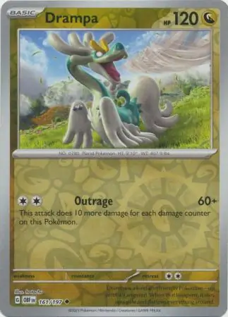 161/197 Drampa OBF Uncommon Reverse Holo
