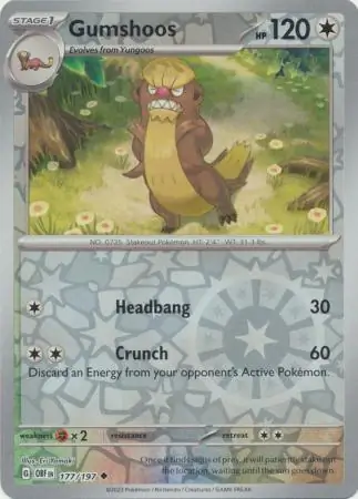 177/197 Gumshoos OBF Uncommon Reverse Holo