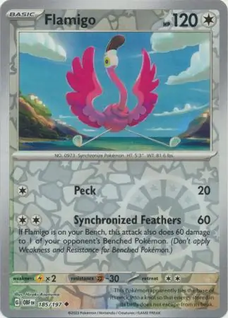 185/197 Flamigo OBF Uncommon Reverse Holo
