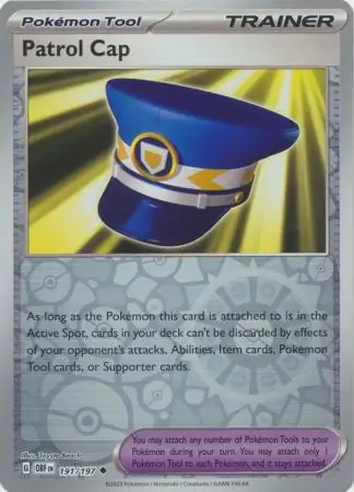 Patrol Cap Obsidian Flames 191/197 Uncommon Reverse Holo