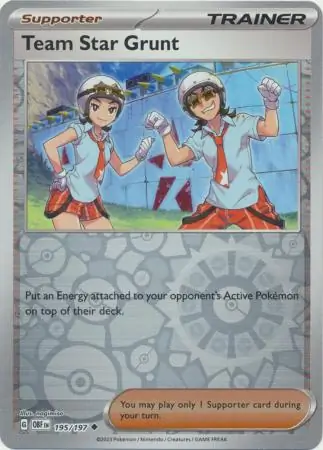 195/197 Team Star Grunt OBF Uncommon Reverse Holo