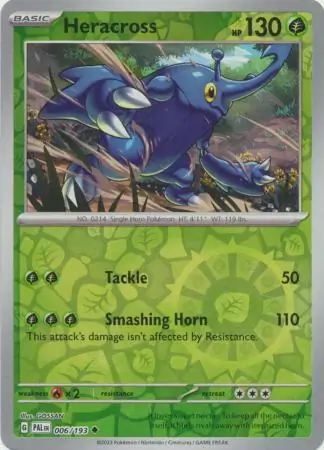 Heracross Paldea Evolved 006/193 Uncommon Reverse Holo