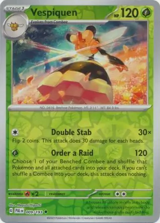 009/193 Vespiquen PAL Uncommon Reverse Holo