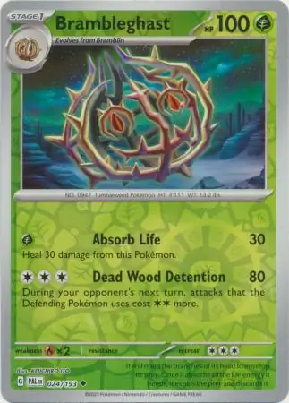 Brambleghast Paldea Evolved 024/193 Uncommon Reverse Holo