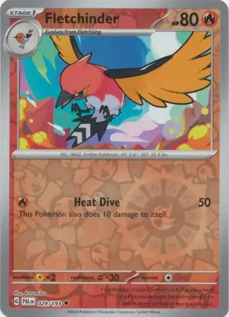 029/193 Fletchinder PAL Uncommon Reverse Holo