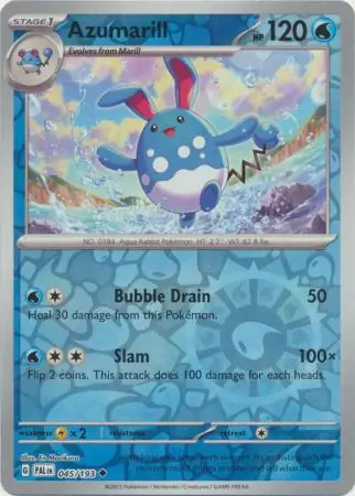Azumarill Paldea Evolved 045/193 Uncommon Reverse Holo