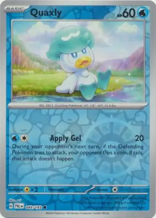 Quaxly Paldea Evolved 049/193 Common Reverse Holo