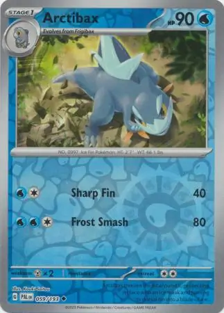 059/193 Arctibax PAL Uncommon Reverse Holo