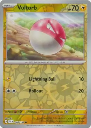 066/193 Voltorb PAL Common Reverse Holo