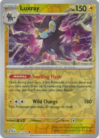 071/193 Luxray PAL Rare Reverse Holo