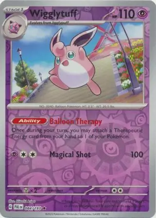 084/193 Wigglytuff PAL Rare Reverse Holo