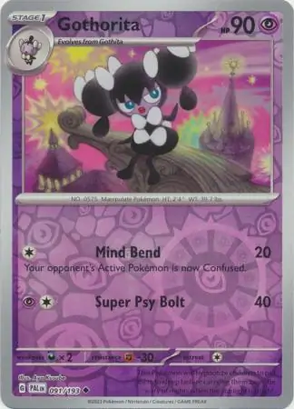 Gothorita Paldea Evolved 091/193 Uncommon Reverse Holo