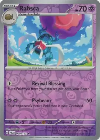 099/193 Rabsca PAL Rare Reverse Holo