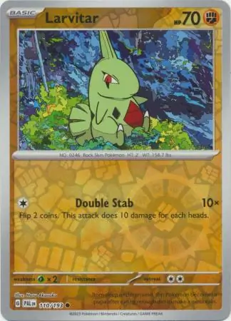 110/193 Larvitar PAL Common Reverse Holo
