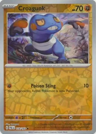 Croagunk Paldea Evolved 114/193 Common Reverse Holo
