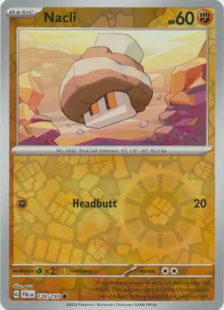 120/193 Nacli PAL Common Reverse Holo