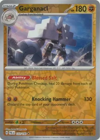 123/193 Garganacl PAL Rare Reverse Holo