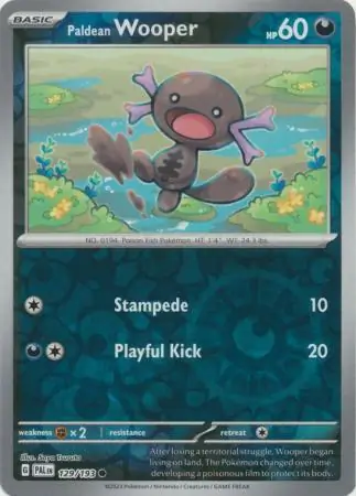 Paldean Wooper Paldea Evolved 129/193 Common Reverse Holo