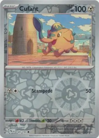 Cufant Paldea Evolved 149/193 Common Reverse Holo