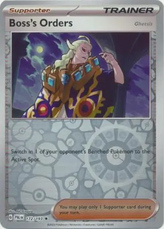172/193 Boss's Orders [Ghetsis] PAL Rare Reverse Holo