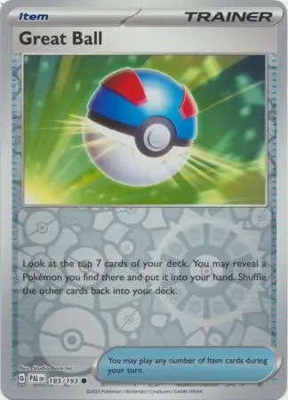 183/193 Great Ball PAL Common Reverse Holo
