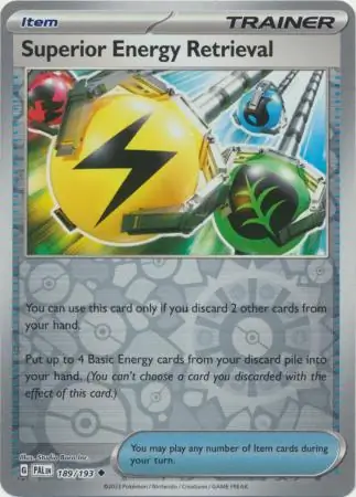 189/193 Superior Energy Retrieval PAL Uncommon Reverse Holo