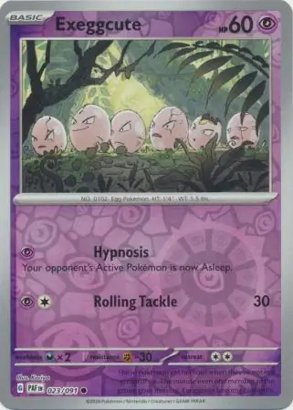 Exeggcute Paldean Fates 023/091 Common Reverse Holo