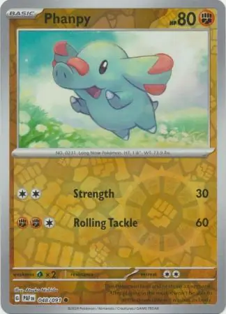 048/091 Phanpy PAF Common Reverse Holo