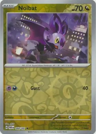 Noibat Paldean Fates 068/091 Common Reverse Holo