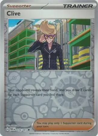 Clive Paldean Fates 078/091 Uncommon Reverse Holo