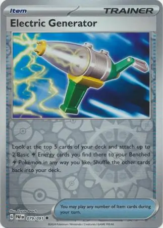 Electric Generator Paldean Fates 079/091 Uncommon Reverse Holo