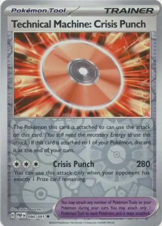 090/091 Technical Machine: Crisis Punch PAF Uncommon Reverse Holo