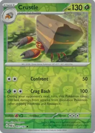 007/182 Crustle PAR Common Reverse Holo