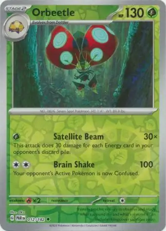 012/182 Orbeetle PAR Uncommon Reverse Holo